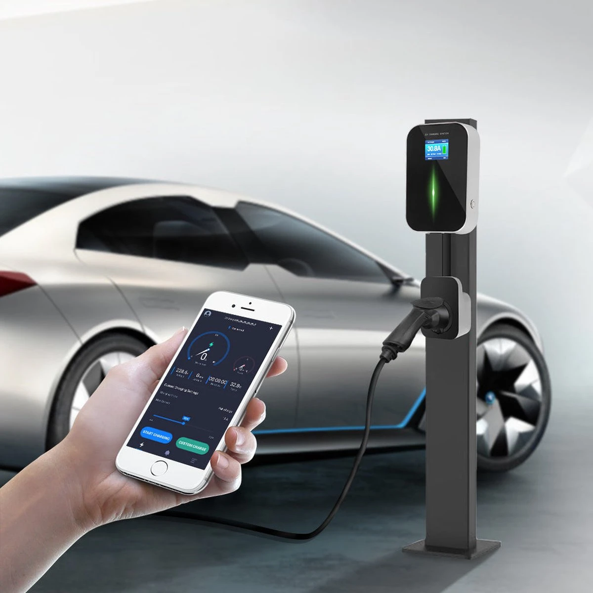 Besen Laadstation - 11kw Laadpaal - Met Socket & App 10 Besen Laadstation - 11kw Laadpaal - Met Socket & App - Afbeelding 8