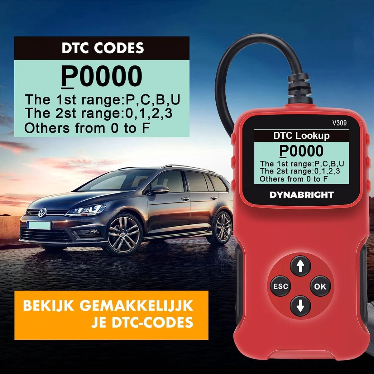 DynaBright - OBD2 Scanner Voor Auto - Uitleesapparatuur Auto - Storing Zoeken - Diagnosecomputer - OBD2 - Uitleesapparatuur - OBD 3 DynaBright - OBD2 Scanner Voor Auto - Uitleesapparatuur Auto - Storing Zoeken - Diagnosecomputer - OBD2 - Uitleesapparatuur - OBD - Afbeelding 2