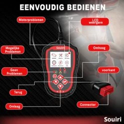 Souiri OBD2 Scanner – Auto Uitleesapparatuur Boordcomputer - OBD Storing Detector - Plug & Play -Auto-Onderdelenwinkel 1200x1200 967