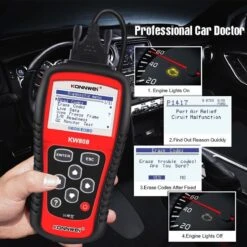 Merkloos Konnwei KW808 OBD 2 Auto Scanner - OBD2 Automotive Diagnostic Scanner Tool - Motor Fault Code Reader OBD II - OBDII Gereedschap Voor Auto - Fout Code Lezen - Diagnose En Resetten -Auto-Onderdelenwinkel 1200x1200 974