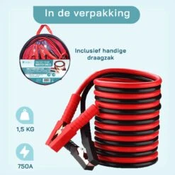 ForDig Startkabels 25 Mm2 / 3.5M / 750A - Incl. Opbergtas - Geschikt Voor Auto / Bus / Tractor / Vrachtwagen / Boot - Start Kabels Met Geïsoleerde Handgrepen - Starthulp Kabel 15 ForDig Startkabels 25 Mm2 / 3.5M / 750A - Incl. Opbergtas - Geschikt Voor Auto / Bus / Tractor / Vrachtwagen / Boot - Start Kabels Met Geïsoleerde Handgrepen - Starthulp Kabel -Auto-Onderdelenwinkel 1200x1200 985