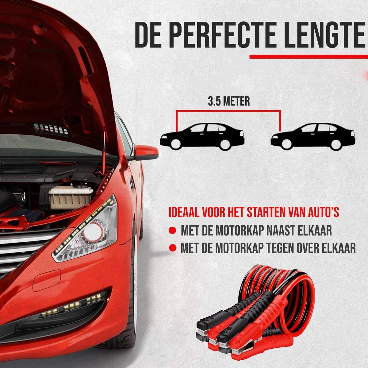 Strex Startkabels 25 Mm2 - 3.5M - 750A - Extra Robuust - Auto / Bus / Vrachtwagen / Boot - Incl. Opbergtas 8 Strex Startkabels 25 Mm2 - 3.5M - 750A - Extra Robuust - Auto / Bus / Vrachtwagen / Boot - Incl. Opbergtas - Afbeelding 6