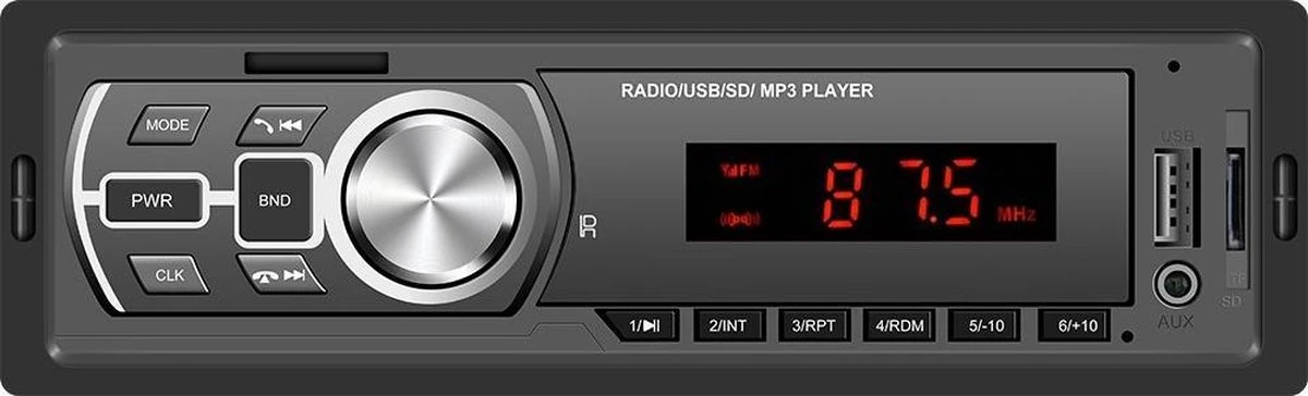 TechU™ Autoradio T138 – 1 Din Met Afstandsbediening – FM Radio – Bluetooth 5.0 – USB – AUX – SD – Handsfree Bellen 3 TechU™ Autoradio T138 – 1 Din Met Afstandsbediening – FM Radio – Bluetooth 5.0 – USB – AUX – SD – Handsfree Bellen