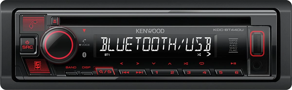 Kenwood KDC-BT440U - Radio/cd-speler Usb/ Aux-in & Bluetooth 3 Kenwood KDC-BT440U - Radio/cd-speler Usb/ Aux-in & Bluetooth