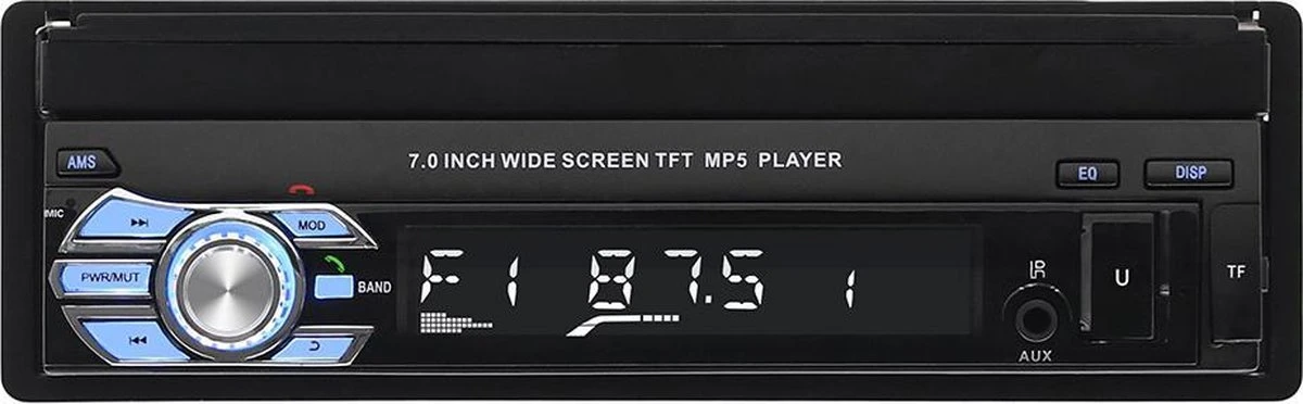 TechU™ T38 Autoradio 1 Din 7 Inch HD + Afstandsbediening | Bluetooth - USB - AUX - SD | Bluetoothradio | Handsfree Bellen | Autoradio Met Scherm | Stembediening 4 TechU™ T38 Autoradio 1 Din 7 Inch HD + Afstandsbediening | Bluetooth - USB - AUX - SD | Bluetoothradio | Handsfree Bellen | Autoradio Met Scherm | Stembediening - Afbeelding 2