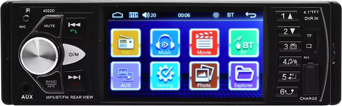 Enkel Din Autoradio Met 4 INCH Scherm En Camera | Bluetooth & USB 3 Enkel Din Autoradio Met 4 INCH Scherm En Camera | Bluetooth & USB