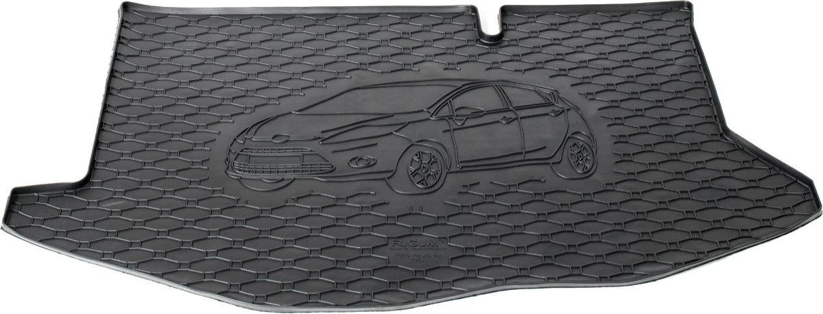 Rubber Kofferbakmat Met Opdruk - Geschikt Voor Ford Fiesta Hatchback 2008-2017 3 Rubber Kofferbakmat Met Opdruk - Geschikt Voor Ford Fiesta Hatchback 2008-2017