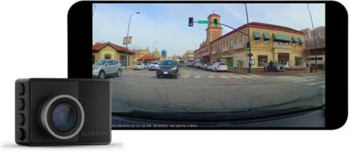 Garmin 57 - Dashcam Voor Auto - Live View Op Mobiel - Spraakbesturing - Parkeerbewaking - Full HD Video 12 Garmin 57 - Dashcam Voor Auto - Live View Op Mobiel - Spraakbesturing - Parkeerbewaking - Full HD Video - Afbeelding 10