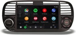 Fiat 500 Autoradio | Draadloos Carplay | Android Auto -Auto-Onderdelenwinkel 1200x558 3