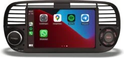 Fiat 500 Autoradio | Draadloos Carplay | Android Auto -Auto-Onderdelenwinkel 1200x558 5