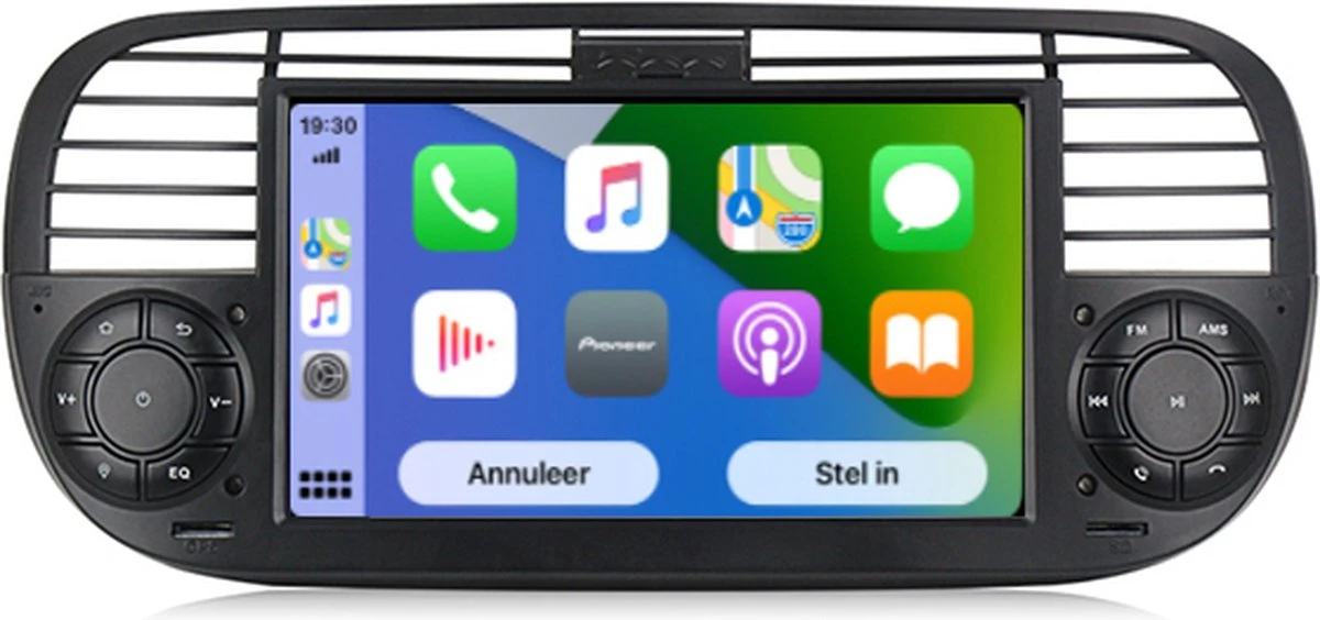 Boscer® Autoradio Fiat 500 2007-2015 - Apple Carplay & Android Auto - Android 11 - 7'' Navigatiesysteem - Zwart - Achteruitrijcamera 3 Boscer® Autoradio Fiat 500 2007-2015 - Apple Carplay & Android Auto - Android 11 - 7'' Navigatiesysteem - Zwart - Achteruitrijcamera