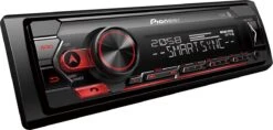 Pioneer MVH-S320BT Autoradio Enkel Din Rood-USB-Bluetooth - 4 X 50 W
