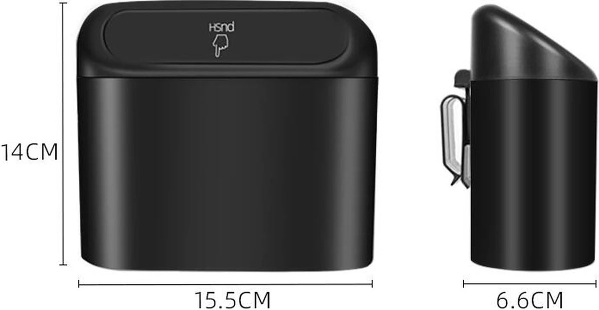 Merkloos Auto Prullenbak - Auto-opslag- Vuilnisbak -Vuilnisbak Organizer - Mini Prullenbak 1L - Auto Deur Prullenbak - Handig Prullenbak- Plastic Opbergdoos Auto - Mini Auto Prullenbak-Reisgoederen - Auto Accessoires - Zwart 10 Merkloos Auto Prullenbak - Auto-opslag- Vuilnisbak -Vuilnisbak Organizer - Mini Prullenbak 1L - Auto Deur Prullenbak - Handig Prullenbak- Plastic Opbergdoos Auto - Mini Auto Prullenbak-Reisgoederen - Auto Accessoires - Zwart - Afbeelding 8