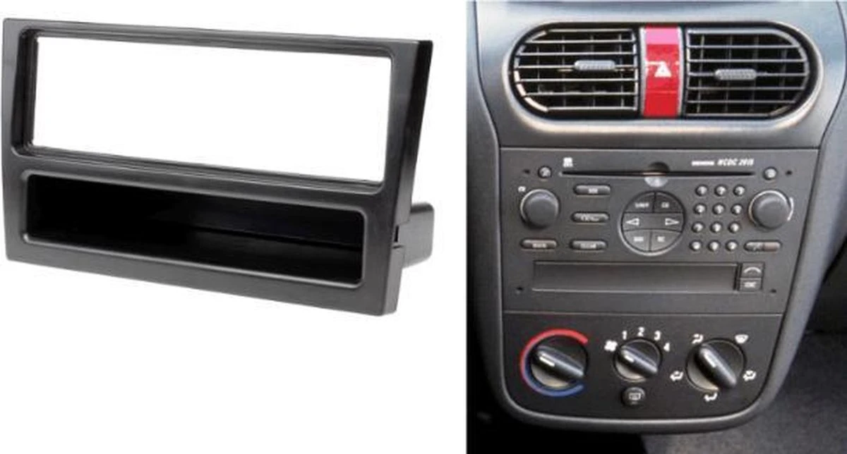 Merkloos 1din Autoradio Frame Opel Corsa 2000 Tot 2006 | 11-027 3 Merkloos 1din Autoradio Frame Opel Corsa 2000 Tot 2006 | 11-027