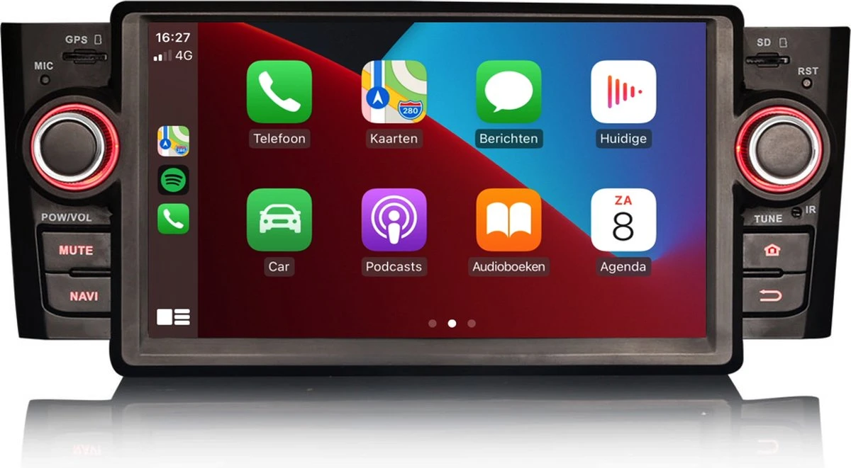 Fiat Punto 2005 – 2009 Android 12 | Android Auto | Carplay 4 Fiat Punto 2005 – 2009 Android 12 | Android Auto | Carplay - Afbeelding 2