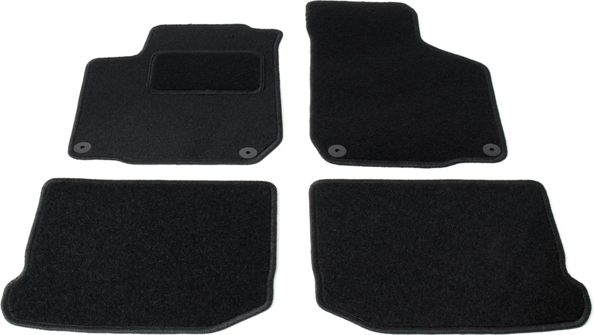 Automatten Op Maat - Zwart Stof - Geschikt Voor VW Golf 4 1997-2003, VW Bora 1999-2005 3 Automatten Op Maat - Zwart Stof - Geschikt Voor VW Golf 4 1997-2003, VW Bora 1999-2005