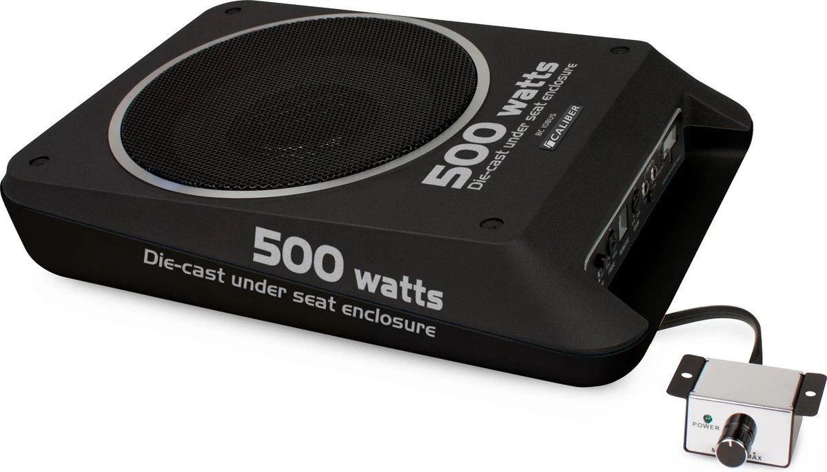 Caliber Auto Subwoofer Met Versterker Underseat Montage 500 Watt 8 Inch 50 Tot 160 Hz RCA (BC108US) 3 Caliber Auto Subwoofer Met Versterker Underseat Montage 500 Watt 8 Inch 50 Tot 160 Hz RCA (BC108US)