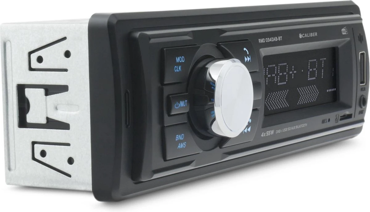 Caliber Autoradio Met Bluetooth, USB, DAB+ En FM Radio 1 DIN 4 X 55 Watt Vermogen Ingebouwde Microfoon (RMD034DAB-BT) 7 Caliber Autoradio Met Bluetooth, USB, DAB+ En FM Radio 1 DIN 4 X 55 Watt Vermogen Ingebouwde Microfoon (RMD034DAB-BT) - Afbeelding 5