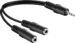 Goobay 3,5mm Jack Stereo Audio Splitter - Zwart - 0,20 Meter -Auto-Onderdelenwinkel 1200x695 2