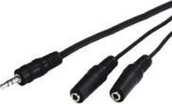Goobay 3,5mm Jack Stereo Audio Splitter - Zwart - 0,20 Meter -Auto-Onderdelenwinkel 1200x725 3
