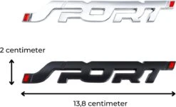 Merkloos Auto Embleem Sport - Zilver Chroom - Zelfklevende Badge - Sport Logo Voor Audi, BMW, Mercedes, Skoda, Volkswagen, Kia, Volvo, Peugeot, Renault, JEEP, Mitsubishi, Opel, Honda, Toyota, Hyundai - Voor Achterklep - Auto Accessoires -Auto-Onderdelenwinkel 1200x733 5