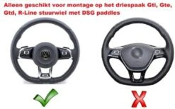 No Name Black Aluminium DSG Flippers Schakel Paddles Stuurwiel Stuur Geschikt Voor Golf 7 Gti Gtd Gte R Line Polo 6C Scirocco Facelift Tsi Tdi Extentions -Auto-Onderdelenwinkel 1200x750 3