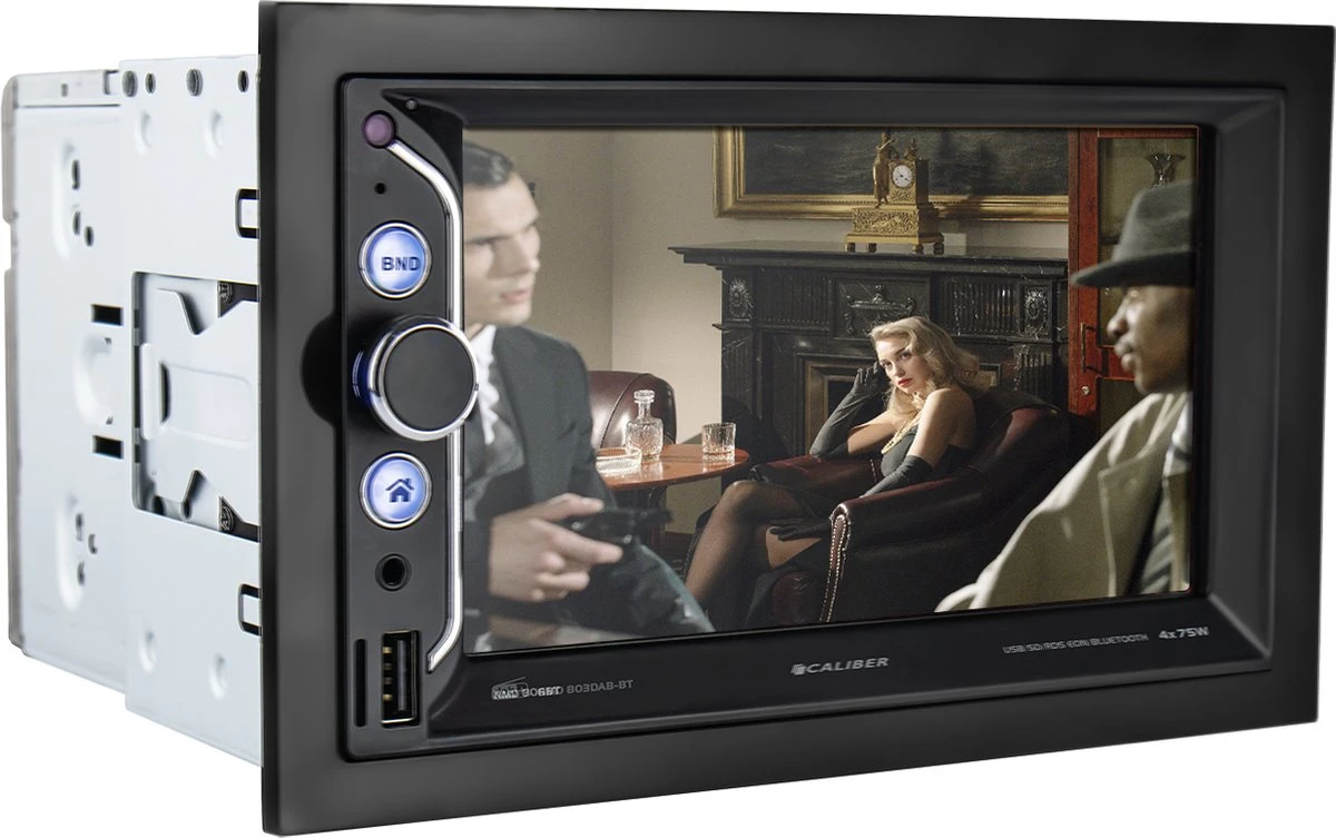 Caliber Autoradio Met Bluetooth AUX 4 X 75 Watt USB AM / FM Radio Mirrorlink Dubbele Din Touchscreen (RMD806BT) 4 Caliber Autoradio Met Bluetooth AUX 4 X 75 Watt USB AM / FM Radio Mirrorlink Dubbele Din Touchscreen (RMD806BT) - Afbeelding 2