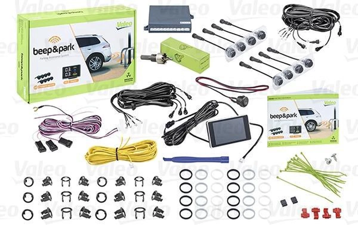 Valeo Beep & Park Kit 3 8 Sensoren + 1 Lcd-display Montage Voor En Achter-bumper 3 Valeo Beep & Park Kit 3 8 Sensoren + 1 Lcd-display Montage Voor En Achter-bumper