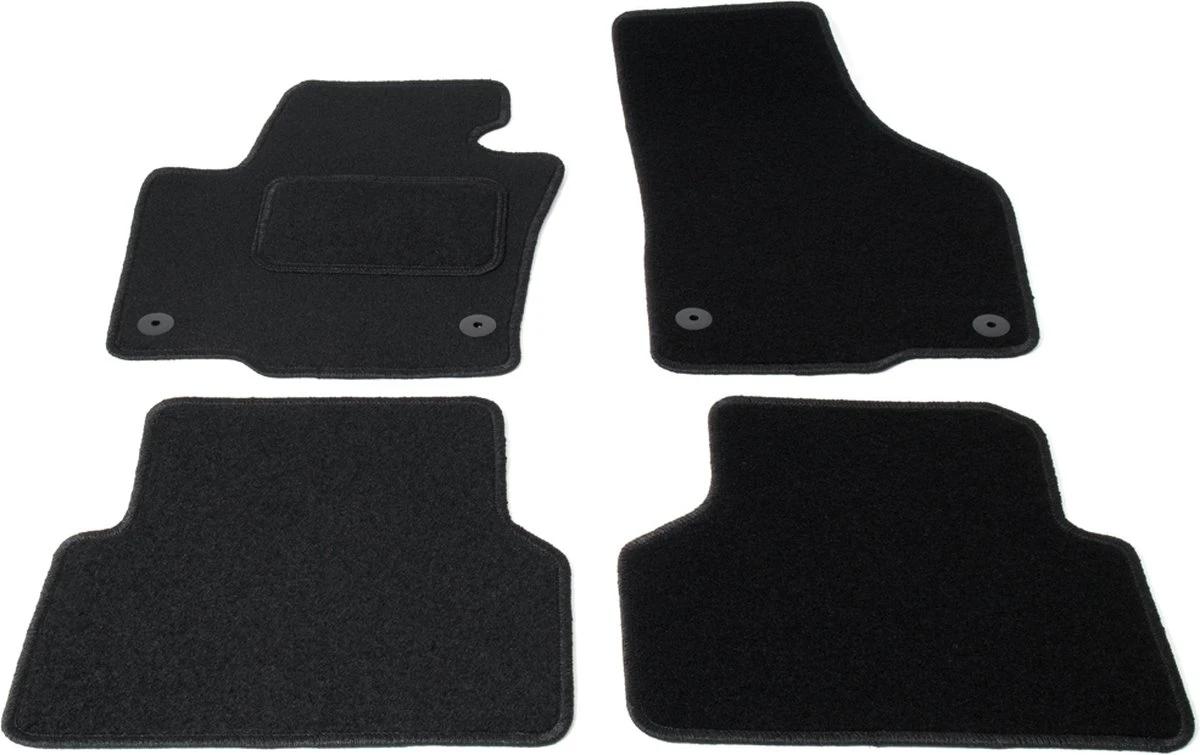 Automatten Op Maat - Zwart Stof - Geschikt Voor VW Tiguan 2007-2017 3 Automatten Op Maat - Zwart Stof - Geschikt Voor VW Tiguan 2007-2017