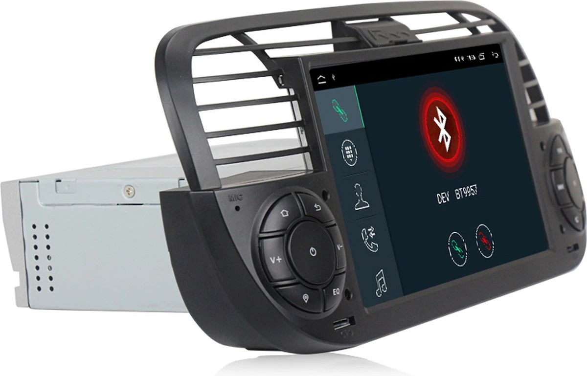 Boscer® Autoradio Fiat 500 2007-2015 - Apple Carplay & Android Auto - Android 11 - 7'' Navigatiesysteem - Zwart - Achteruitrijcamera 13 Boscer® Autoradio Fiat 500 2007-2015 - Apple Carplay & Android Auto - Android 11 - 7'' Navigatiesysteem - Zwart - Achteruitrijcamera - Afbeelding 11