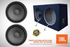 2000W JBL Stage 122D Subwoofers + 2x28L MDF Kist
