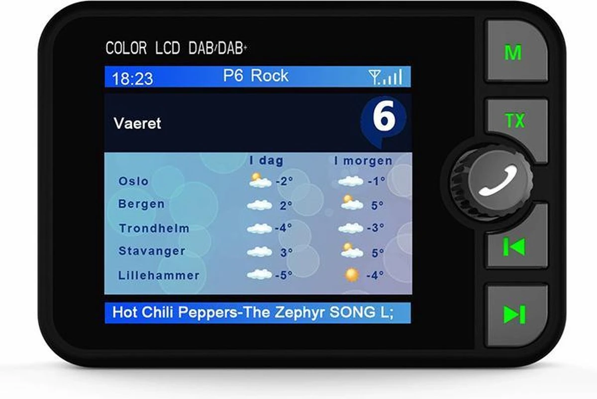 Auto DAB / DAB + Radioadapter 2,4 "LCD Bluetooth FM-zender Handsfree Bellen Carkit MP3-speler Muziekontvanger, Draagbare Digitale Radio Met USB-poort / SD-kaart / AUX-uitgang / DAB-antenne 6 Auto DAB / DAB + Radioadapter 2,4 "LCD Bluetooth FM-zender Handsfree Bellen Carkit MP3-speler Muziekontvanger, Draagbare Digitale Radio Met USB-poort / SD-kaart / AUX-uitgang / DAB-antenne - Afbeelding 4