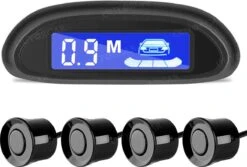Parkeersensor Voor Auto - Draadloos - Met Geluid - Geschikt Voor Achter - Parkeersensoren - Parkeerhulp - Zwart