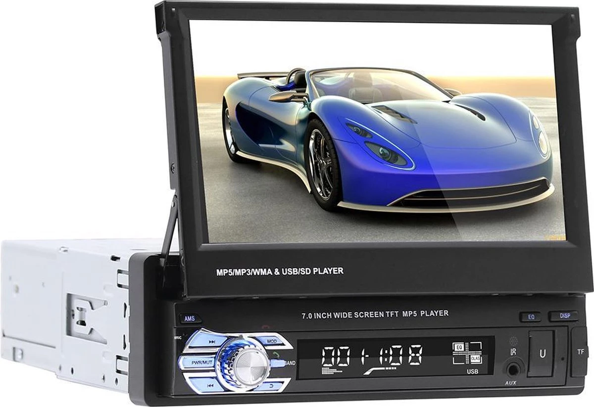 TechU™ T38 Autoradio 1 Din 7 Inch HD + Afstandsbediening | Bluetooth - USB - AUX - SD | Bluetoothradio | Handsfree Bellen | Autoradio Met Scherm | Stembediening 3 TechU™ T38 Autoradio 1 Din 7 Inch HD + Afstandsbediening | Bluetooth - USB - AUX - SD | Bluetoothradio | Handsfree Bellen | Autoradio Met Scherm | Stembediening