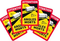 Dode Hoek Sticker - Frankrijk - Vrachtwagen - Camper (5x) | Angles Morts Sticker | Voordeelset -Auto-Onderdelenwinkel 1200x825 7