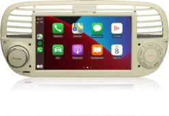 Fiat 500 Autoradio Beige | Draadloos Carplay | Android Auto -Auto-Onderdelenwinkel 1200x826 7