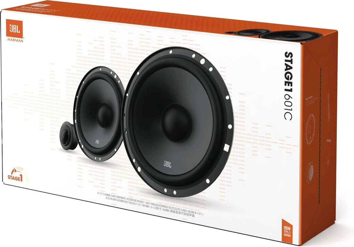 JBL Stage1 601C - Autospeakers - Ø 16 Cm - 2-weg Composet - 170 Watt - Zwart 6 JBL Stage1 601C - Autospeakers - Ø 16 Cm - 2-weg Composet - 170 Watt - Zwart - Afbeelding 4