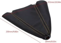 Universele Lederen Schakelpook - Versnellingspook - Cover Pookknop - 16 MM - Zwart/Rood -Auto-Onderdelenwinkel 1200x843 2