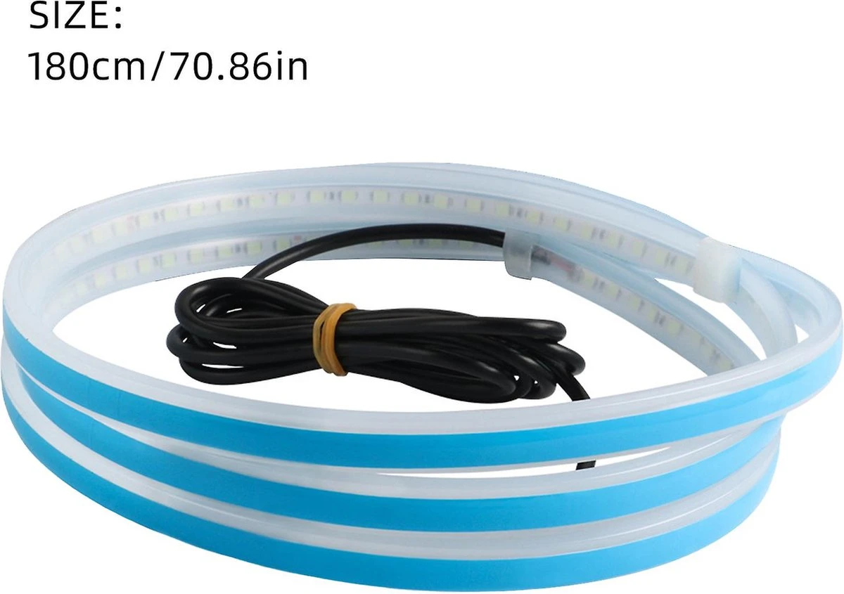 Dynamische Motorkap Dagrijverlichting Ledstrip - 1.8M - Ijsblauw 10 Dynamische Motorkap Dagrijverlichting Ledstrip - 1.8M - Ijsblauw - Afbeelding 8