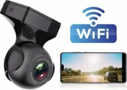 Mini Dashcam A720 WiFi/WDR/G-Sensor/White Angle/Doorloop Recording/Night Vision/Motion Detection/Park Modus + 32GB Micro SD Kaart