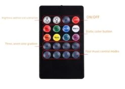 WiseGoods - Auto LED RGB Interieur Strip - Zelfklevende LED Strips 4 Stuks Met USB Stekker - Led Light - Met Afstandsbediening -Auto-Onderdelenwinkel 1200x853 4