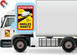 Brute Strength - Voordeelset 3 Magneet Stickers Dode Hoek Frankrijk Vrachtwagen - Camion - Attention Angles Morts - Duurzame Kwaliteit - Formaat 17 X 25 Cm -Auto-Onderdelenwinkel 1200x853 6