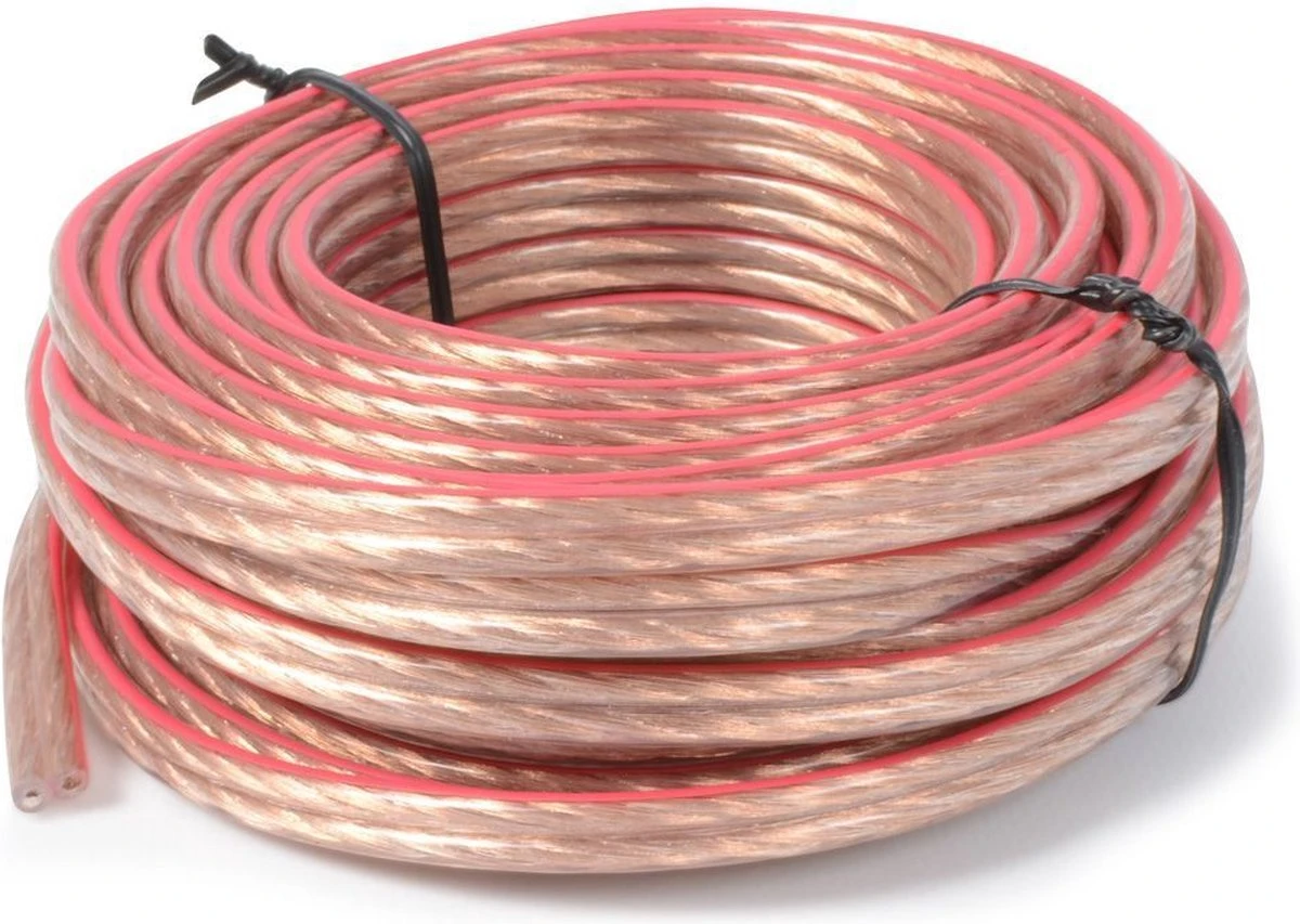 Luidsprekerkabel - PD Connex Rol Van 10 Meter 1.5mm2 Luidsprekerkabel - Transparant 5 Luidsprekerkabel - PD Connex Rol Van 10 Meter 1.5mm2 Luidsprekerkabel - Transparant - Afbeelding 3