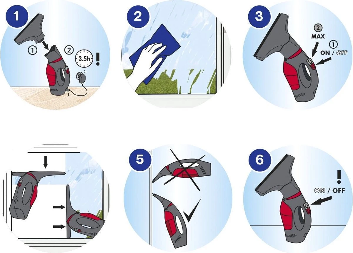 Vileda WindoMatic Vacuum Raamreiniger 21 Vileda WindoMatic Vacuum Raamreiniger - Afbeelding 19