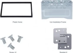 Dubbel Din Inbouwframe Voor Autoradio / Geschikt Voor Oa VW Transporter / Double Din Frame -Auto-Onderdelenwinkel 1200x870 6