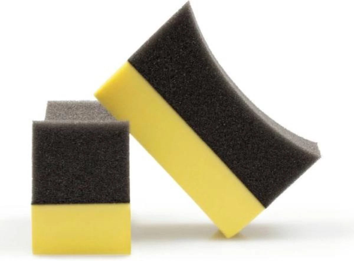 Merkloos Tyre & Trim Applicator Bandenspons - Geel/Zwart 3 Merkloos Tyre & Trim Applicator Bandenspons - Geel/Zwart