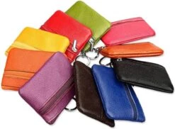 Merkloos Bruin Leren Autosleutel Etui Met Sleutelring - 10 X 7 Cm - Echt Lederen Autosleutel Beschermhoes - Car Key Wallet - Portemonnee -Auto-Onderdelenwinkel 1200x885 2