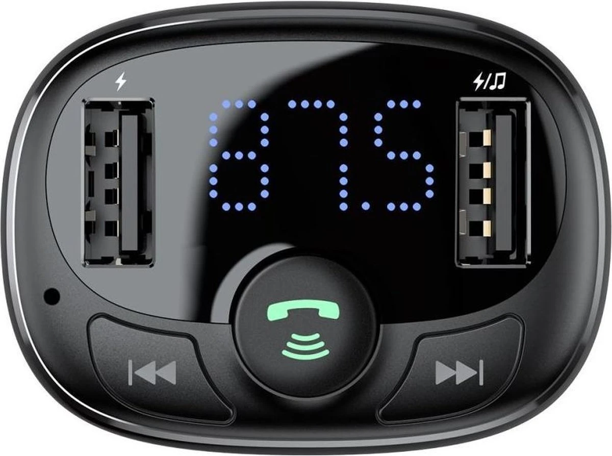 Baseus Baseus Bluetooth Muziek FM Transmitter En Dubbele USB Poort Autolader 5 Baseus Baseus Bluetooth Muziek FM Transmitter En Dubbele USB Poort Autolader - Afbeelding 3