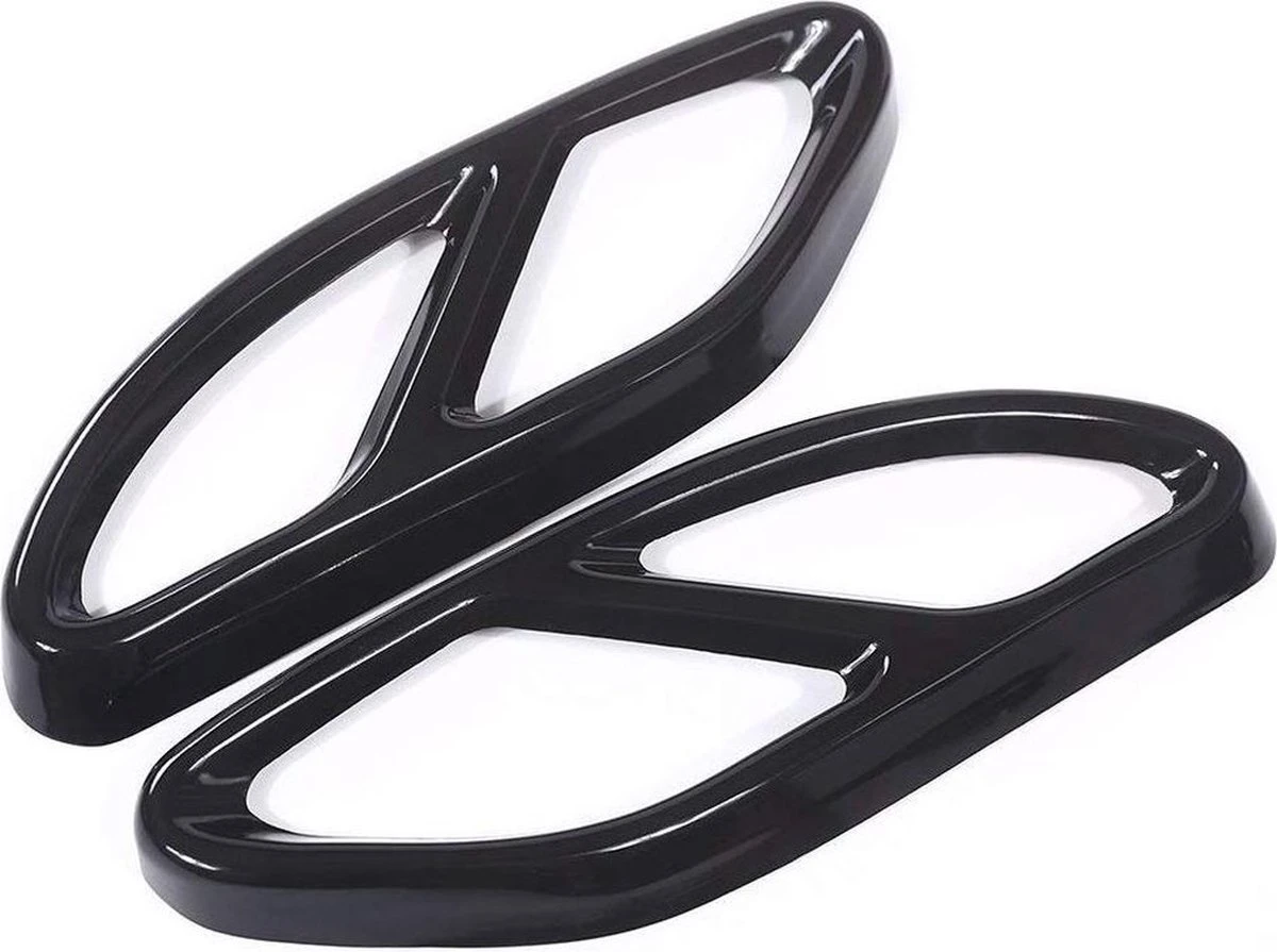 Merkloos Mercedes AMG Look Glans Zwart Uitlaat Trim Tip Decoratie Lijsten A Klasse W176 C Klasse W205 B Klasse W166 C292 4 Merkloos Mercedes AMG Look Glans Zwart Uitlaat Trim Tip Decoratie Lijsten A Klasse W176 C Klasse W205 B Klasse W166 C292 - Afbeelding 2
