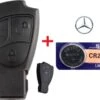 Merkloos Autosleutel 3 Knoppen Smart Key Behuizing + Sony Batterij CR2025 Geschikt Voor Mercedes Sleutel / C Klasse / E Klasse / CL / SL / CLK / SLK / Sprinter / Vito. -Auto-Onderdelenwinkel 1200x896 2